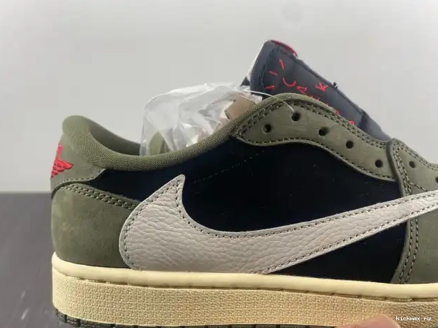 Cheap SCOTT TRAVIS DM7866-002 OG JORDAN OLIVE' 'BLACK SP AIR 1 X LOW 0505